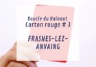 Carton rouge #3 - Frasnes-lez-Anvaing