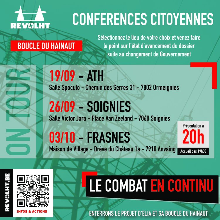 Revolht on tour - conférences citoyennes près de chez vous